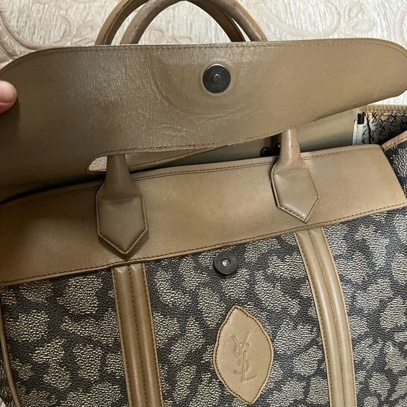 Yves Saint Laurent Vintage giraffe pattern weekender bag - Picture 10 of 15